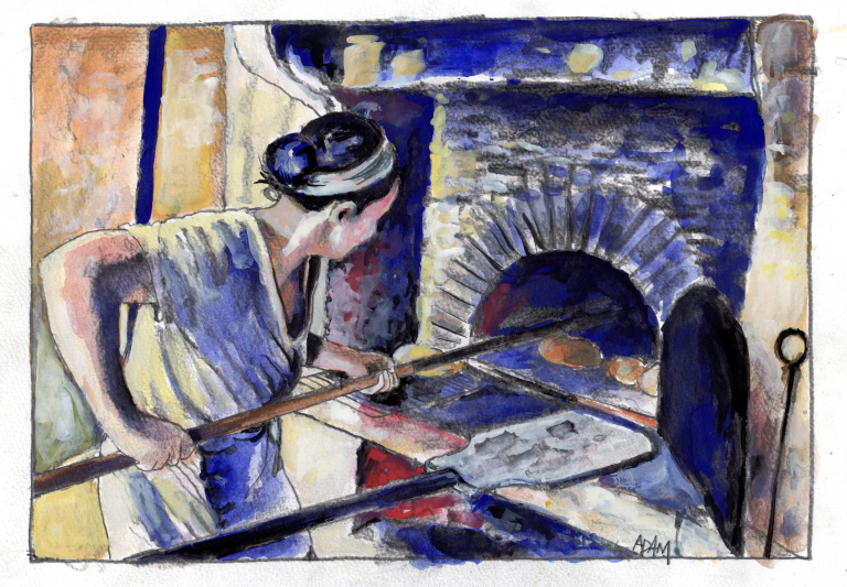 Pain au levain et poing levé